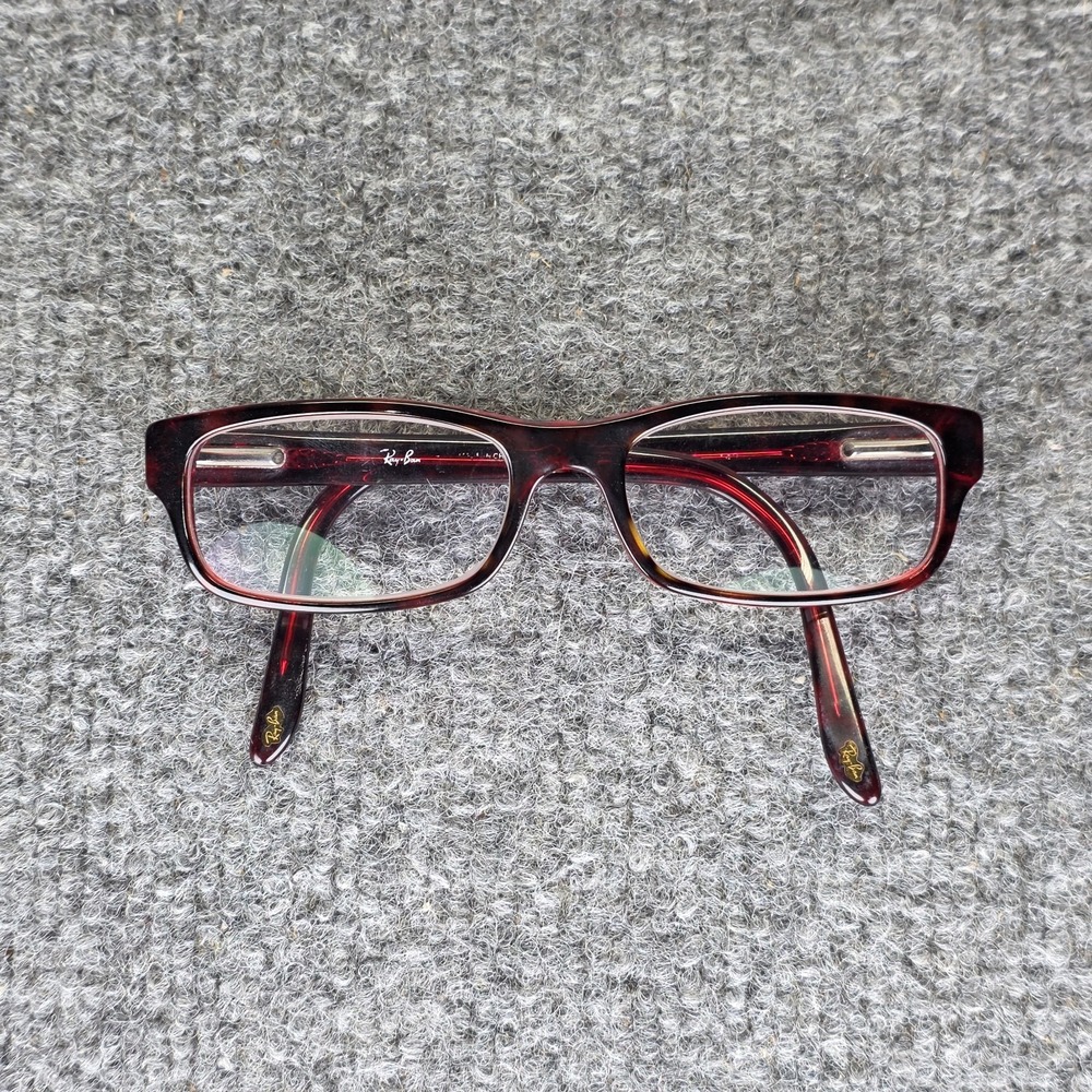 Ray-Ban Tortoiseshell Rectangle Glasses - Brown and Red Tones